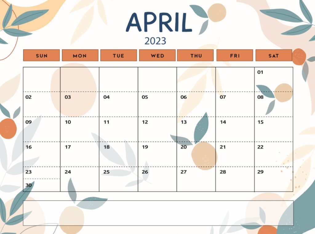 Free Printable April 2023 Calendars: Save It and Print It Whenever You ...