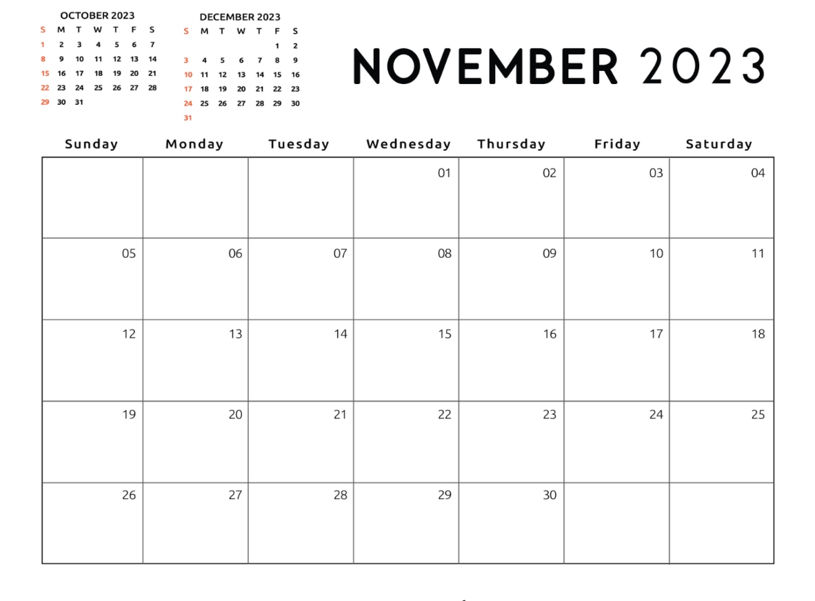 Calendar Dates For 2023
