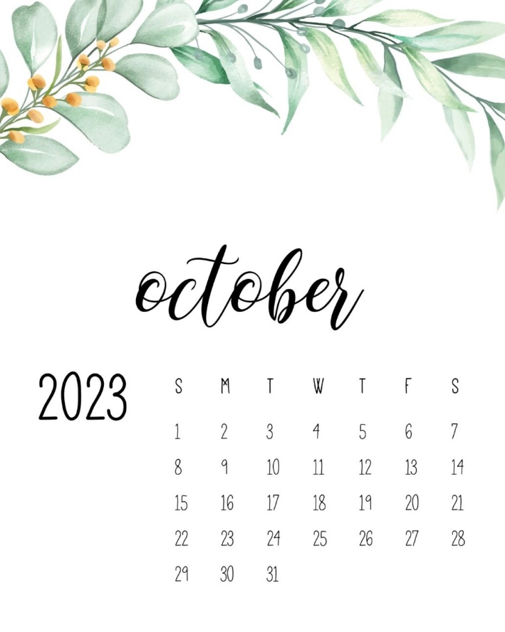 Free Printable October 2023 Calendar With Holidays