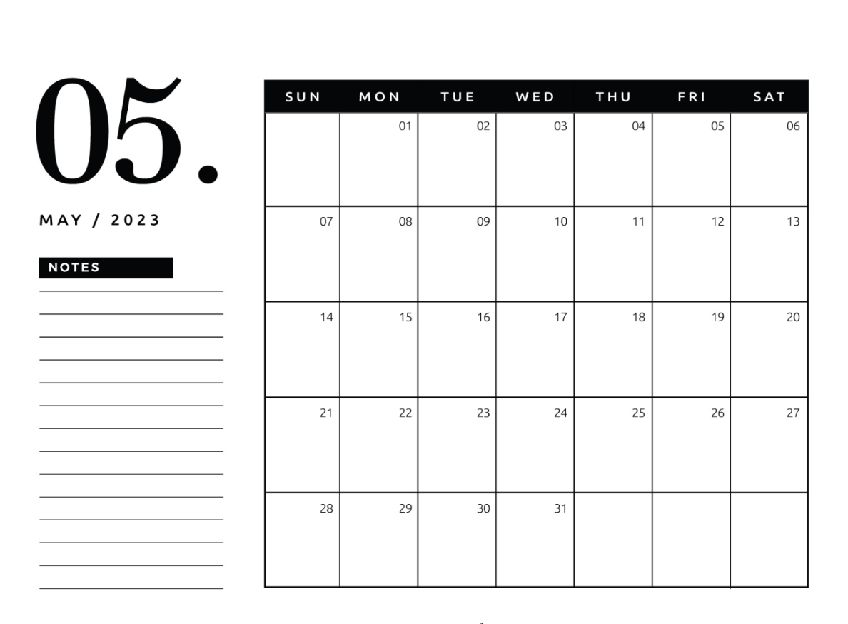 Free Printable May 2023 Calendars Save It and Print It Whenever You