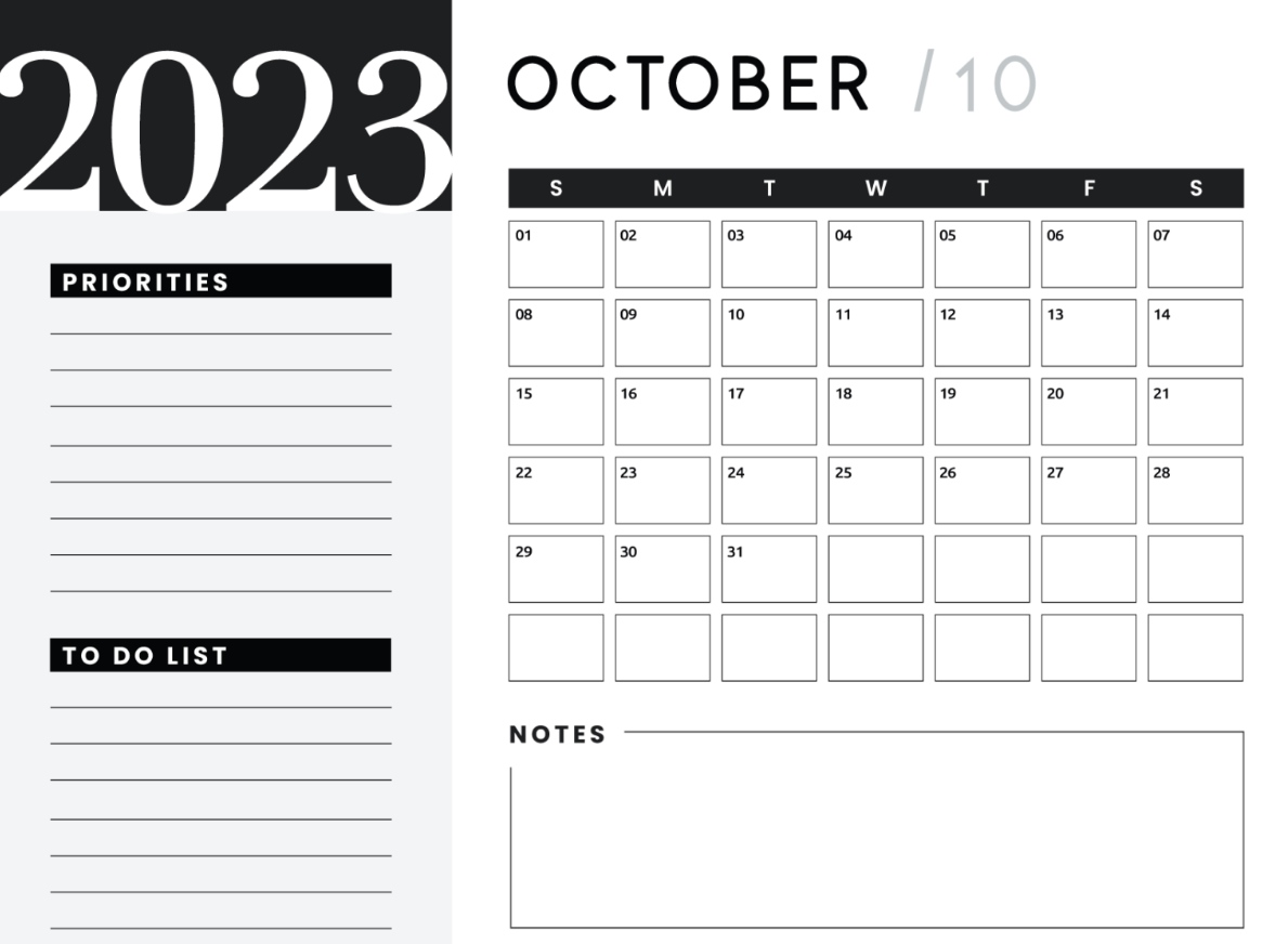 October 2023 Calendar Canada