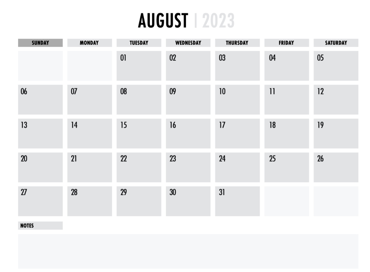 Printable August 2023 Calendars