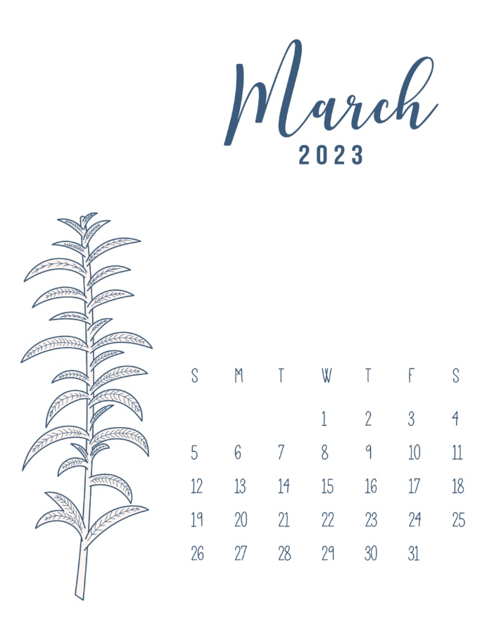 Printable Calendars March 2023